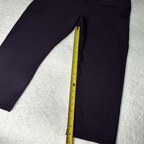Old Navy Active Womens XXL HighRise Powersoft Purple Maxine Capri Leggings - Picture 8 of 9